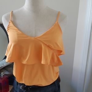 BN with Tag Orange Ruffle Cami